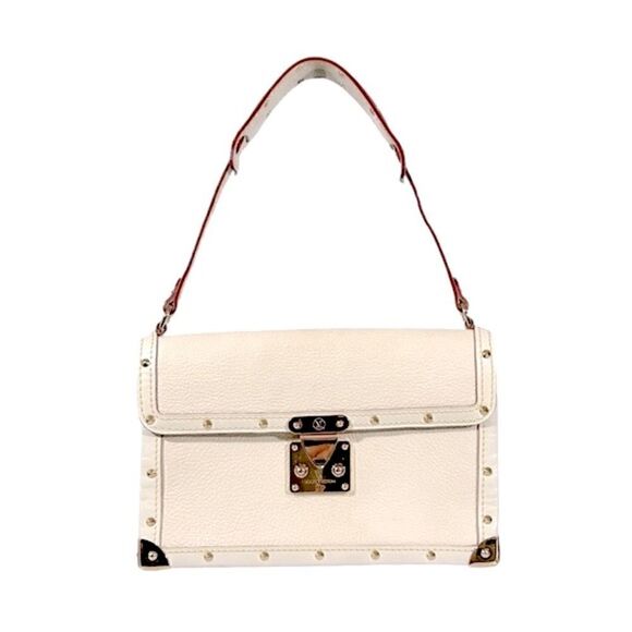 Louis Vuitton Handbags - Louis Vuitton Suhali L'Aimable Leather Shoulder Handbag White (Ivory)